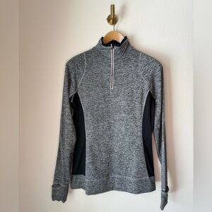 REVA Gray Quarter Zip Athletic Pullover Women’s size Large
